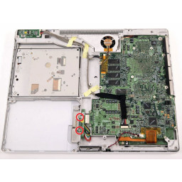 Замена разъема батареи iBook G4 14 